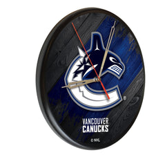 Vancouver Canucks Printed Wood Clock