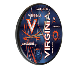 Virginia Cavaliers Printed Wood Clock