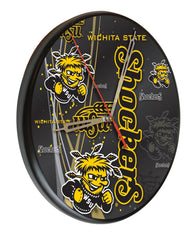 Wichita State Shockers Printed Wood Clock