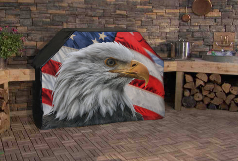 American Eagle Flag Full BBQ Grill Cover