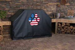 American Flag Dog Paw Grill Cover