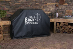 Buck Drops Here Logo Grill Cover
