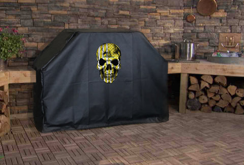 Don't Tread on Me Flag Skull Grill Cover