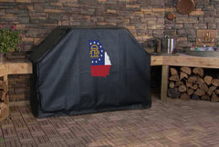 Georgia State Outline Flag Grill Cover