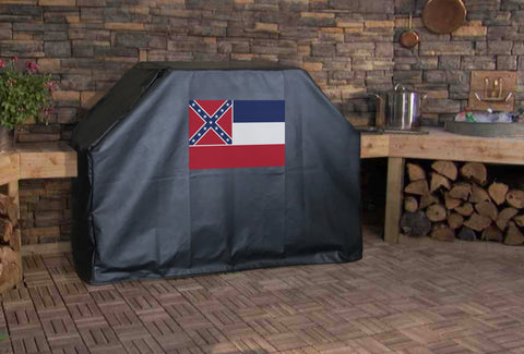 Mississippi State Flag Grill Cover