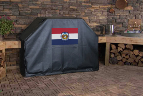 Missouri State Flag Grill Cover