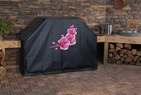 Pink Orchid Grill Cover