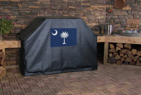 South Carolina State Flag Grill Cover