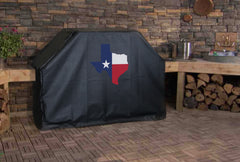 Texas State Outline Flag Grill Cover