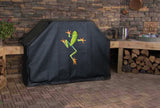 Tropical Tree Frog Climbing BBQ Grill Cover