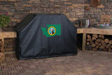 Washington State Outline Flag Grill Cover